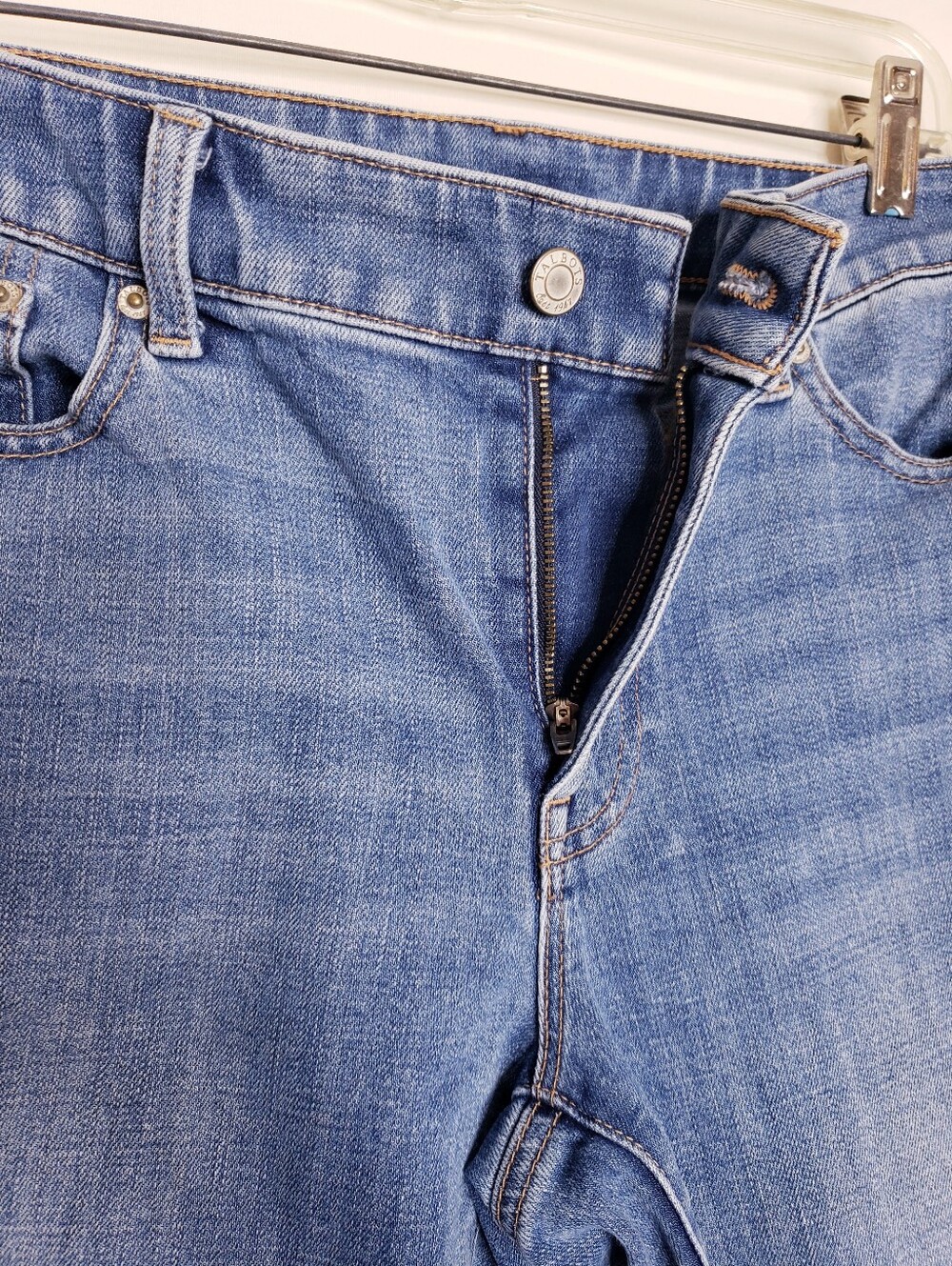 Talbots Flawless Girlfriend Short Stretch Cuffed Denim Jean Shorts Womens Size 6 - Picture 7 of 10